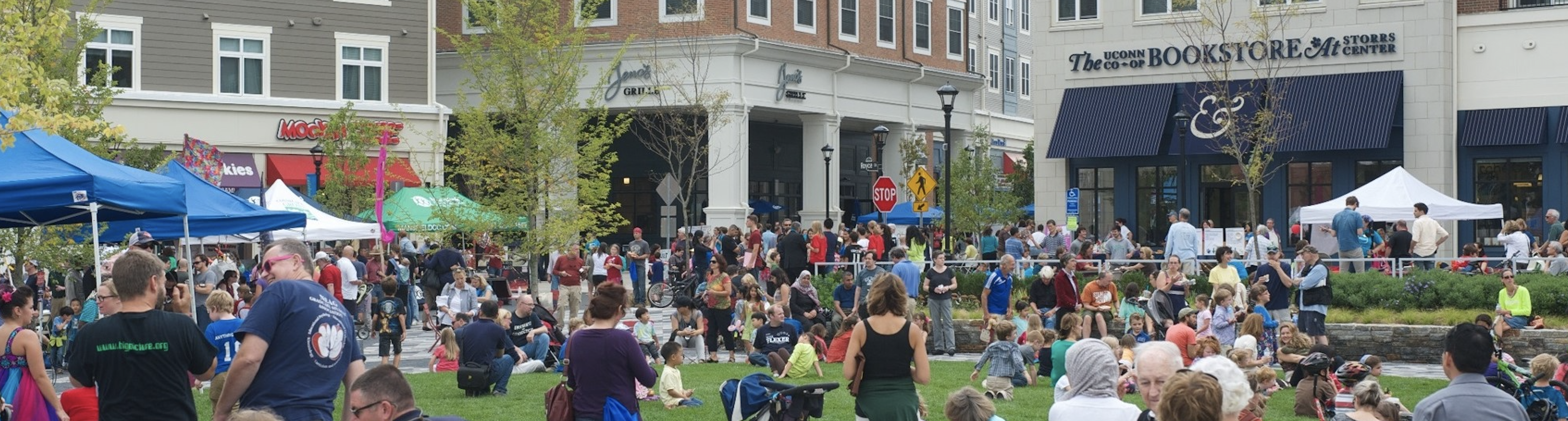 Storrs - group of people in square 