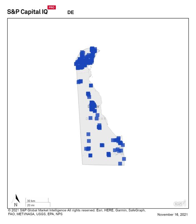 Deleware Map